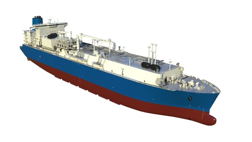 LNG terminal FSRU 3D model